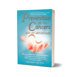 this indicates the front cover of the book the prevention for all cancers