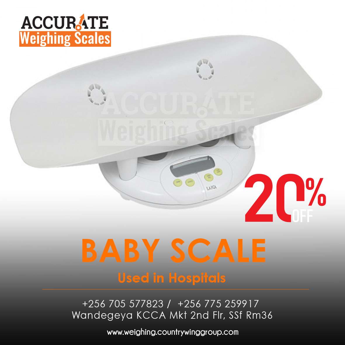 Digital baby weighing scales