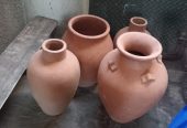Coloured Clay Flower Pots