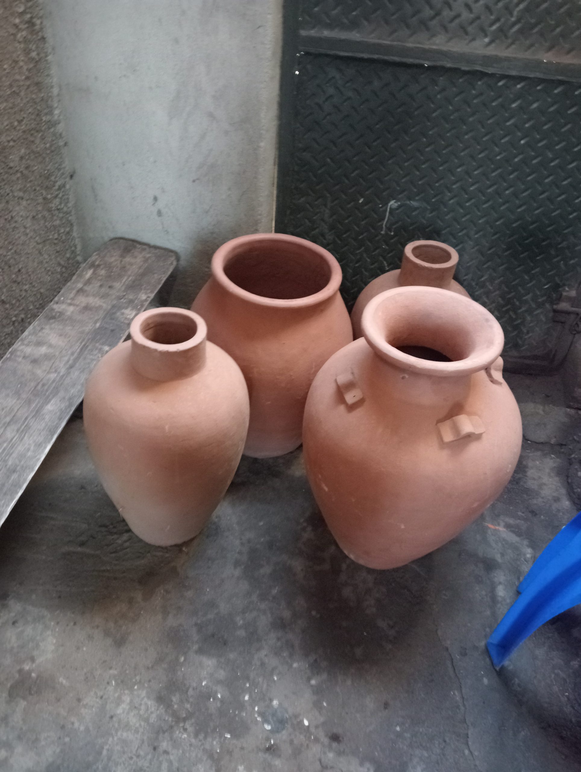 Coloured Clay Flower Pots