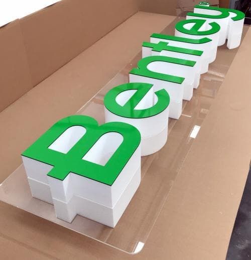 3D signage installation
