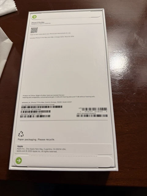New iPhone 17 Pro Max 256GB